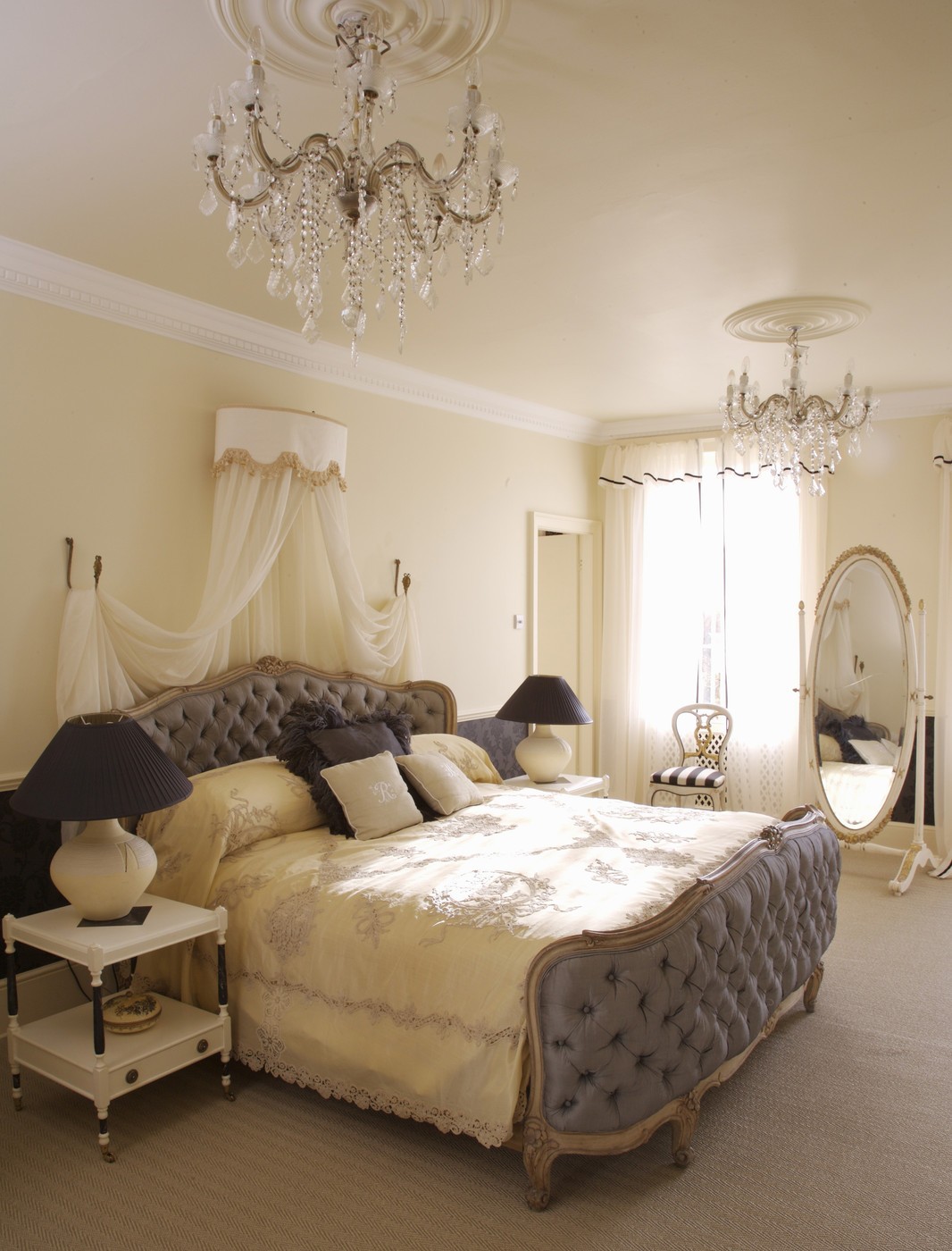 Wood and upholstered headboards