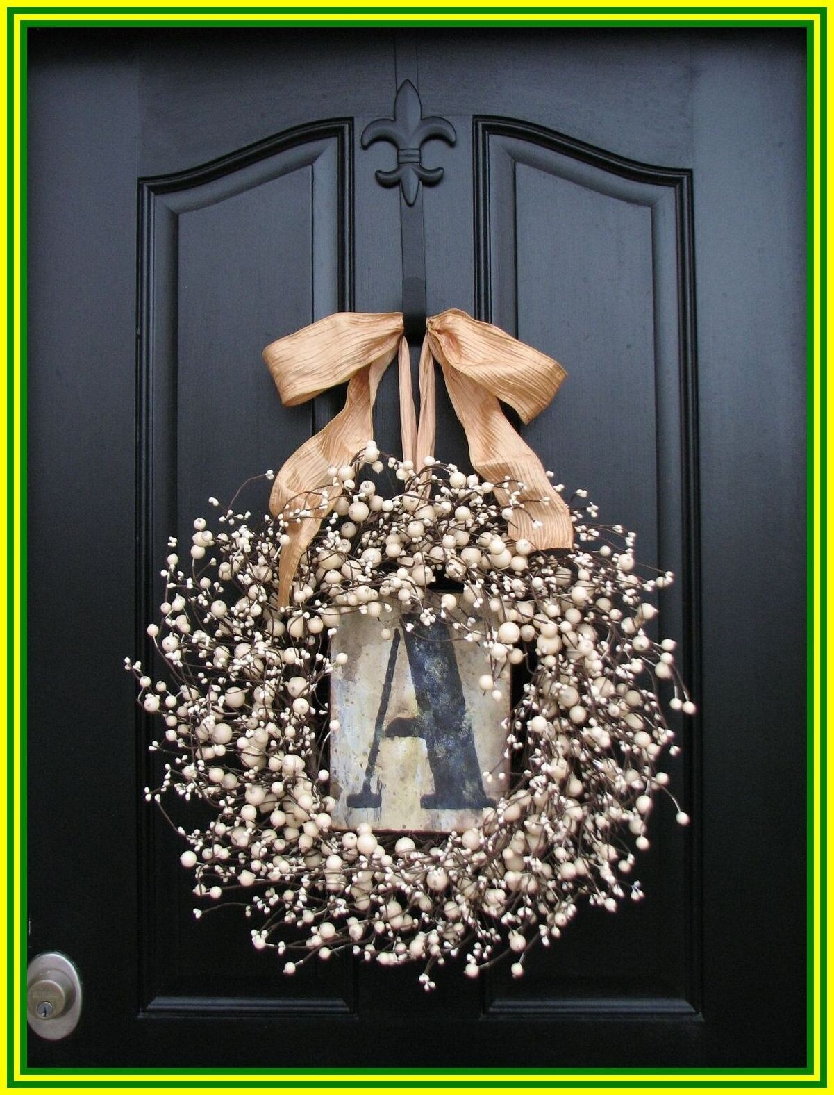 Wreaths champagne berry wreath vintage