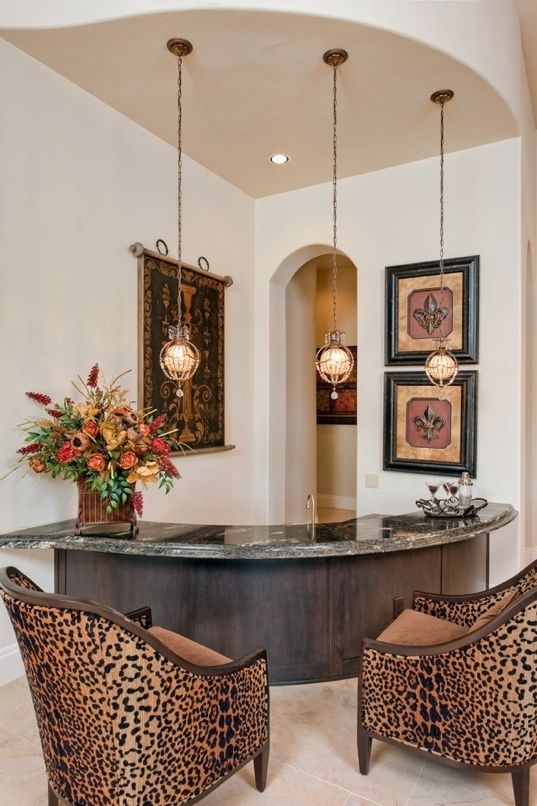 Animal print accent chair