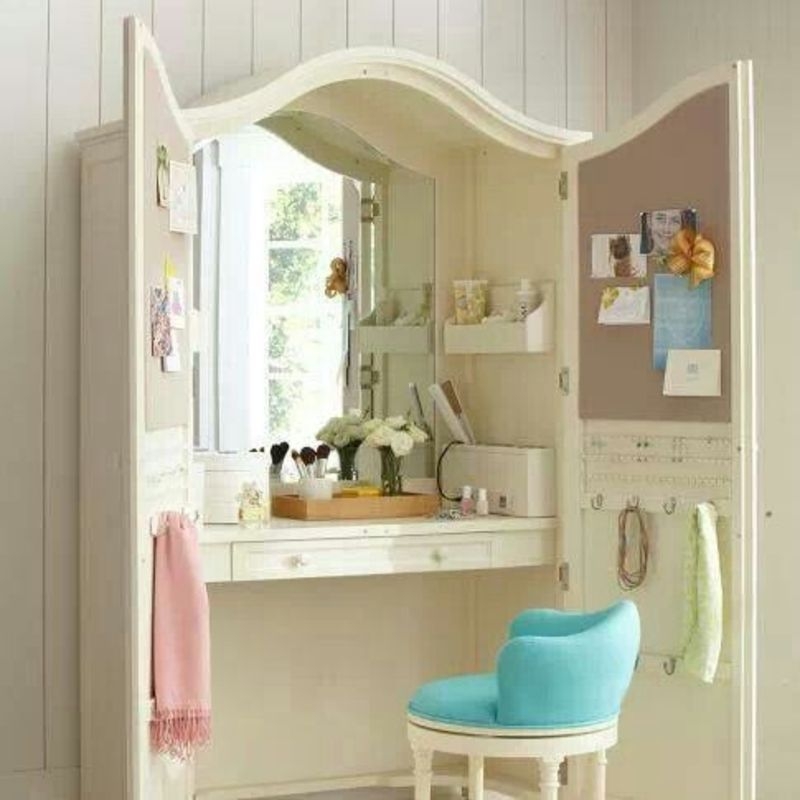 Antique table top mirror