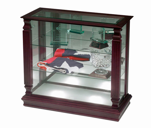 Display cabinets with glass doors