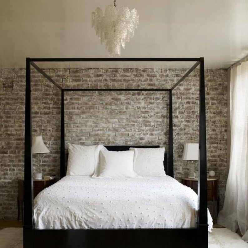 Four post canopy bed frame 1