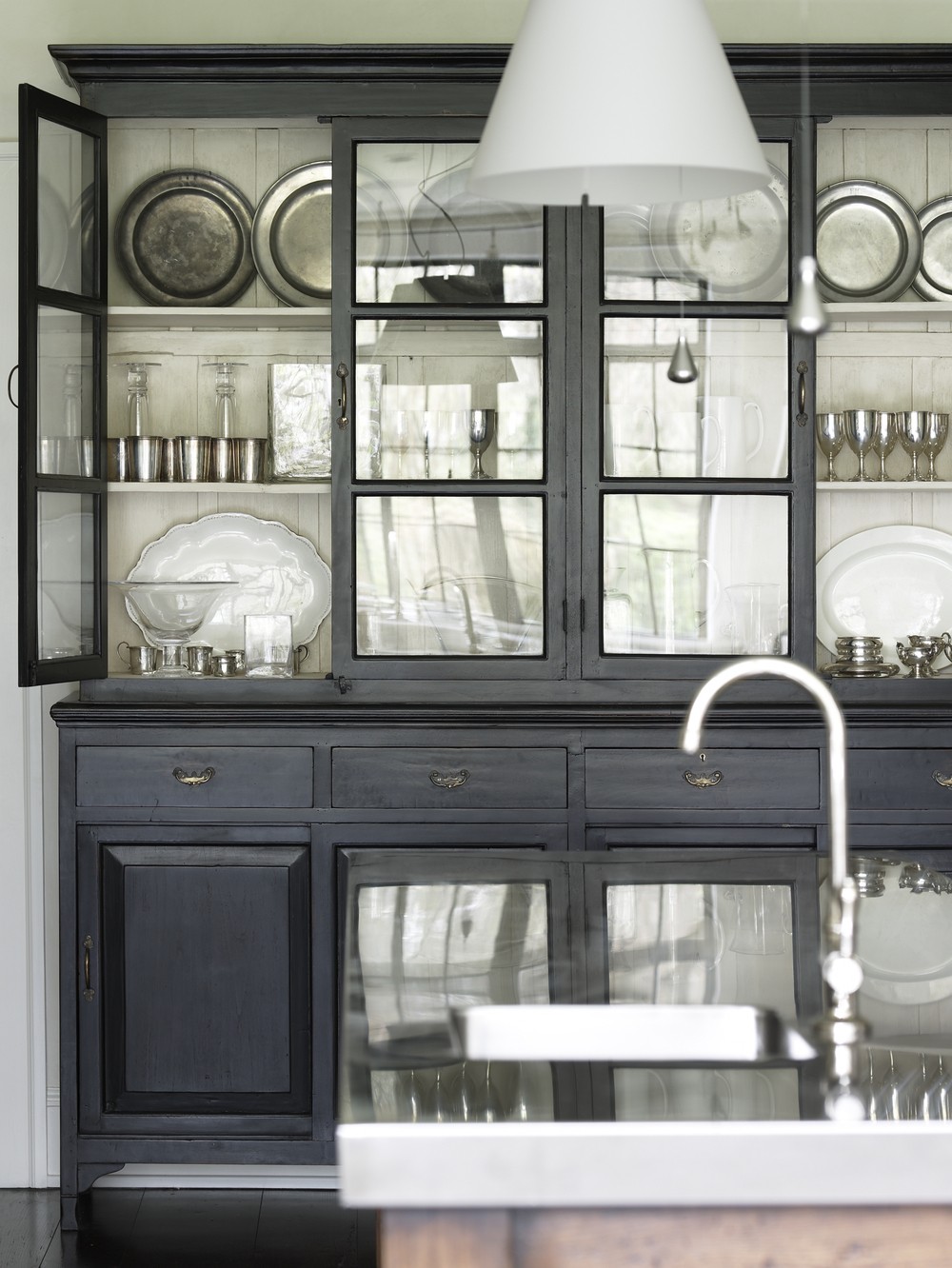 Glass front storage cabinet 6