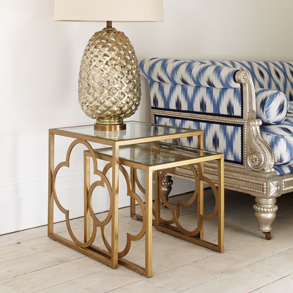 Gold nest of tables