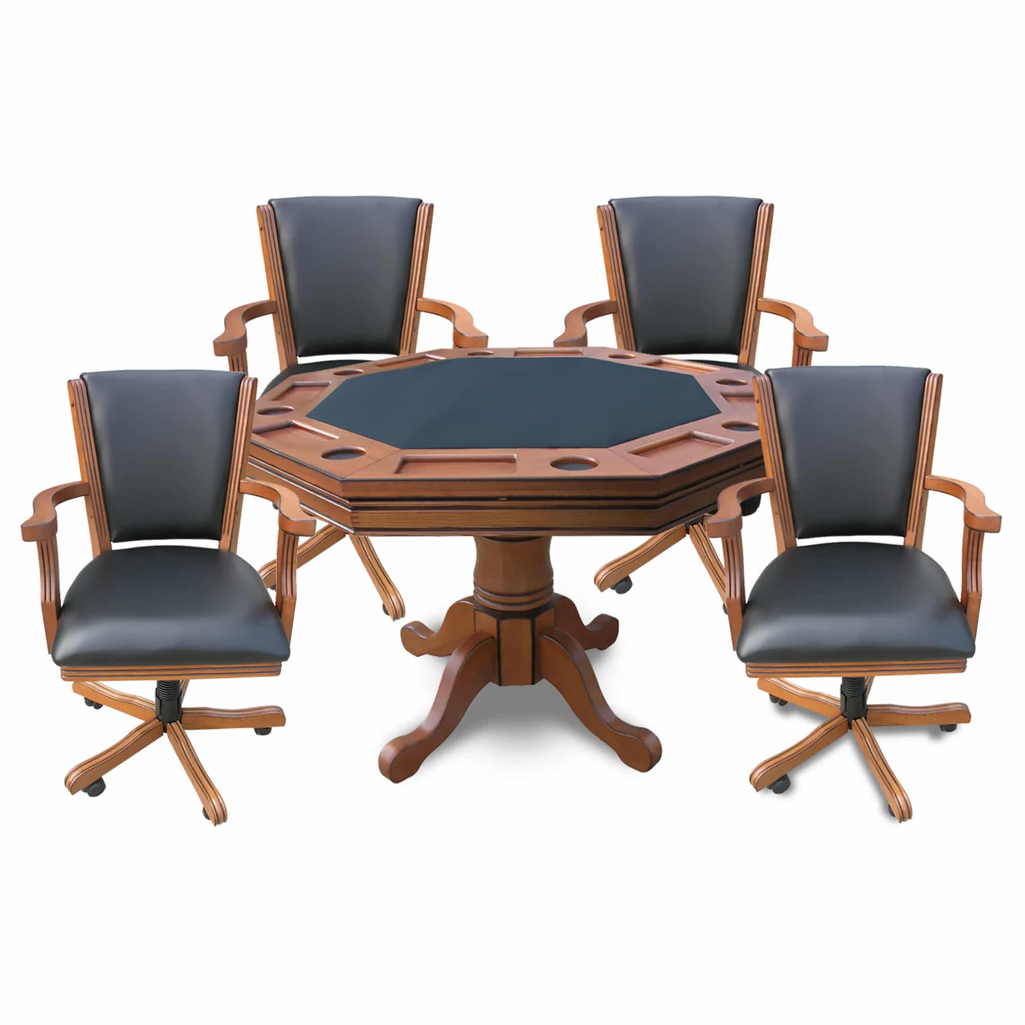 Hathaway kingston 3 in 1 poker table with chairs