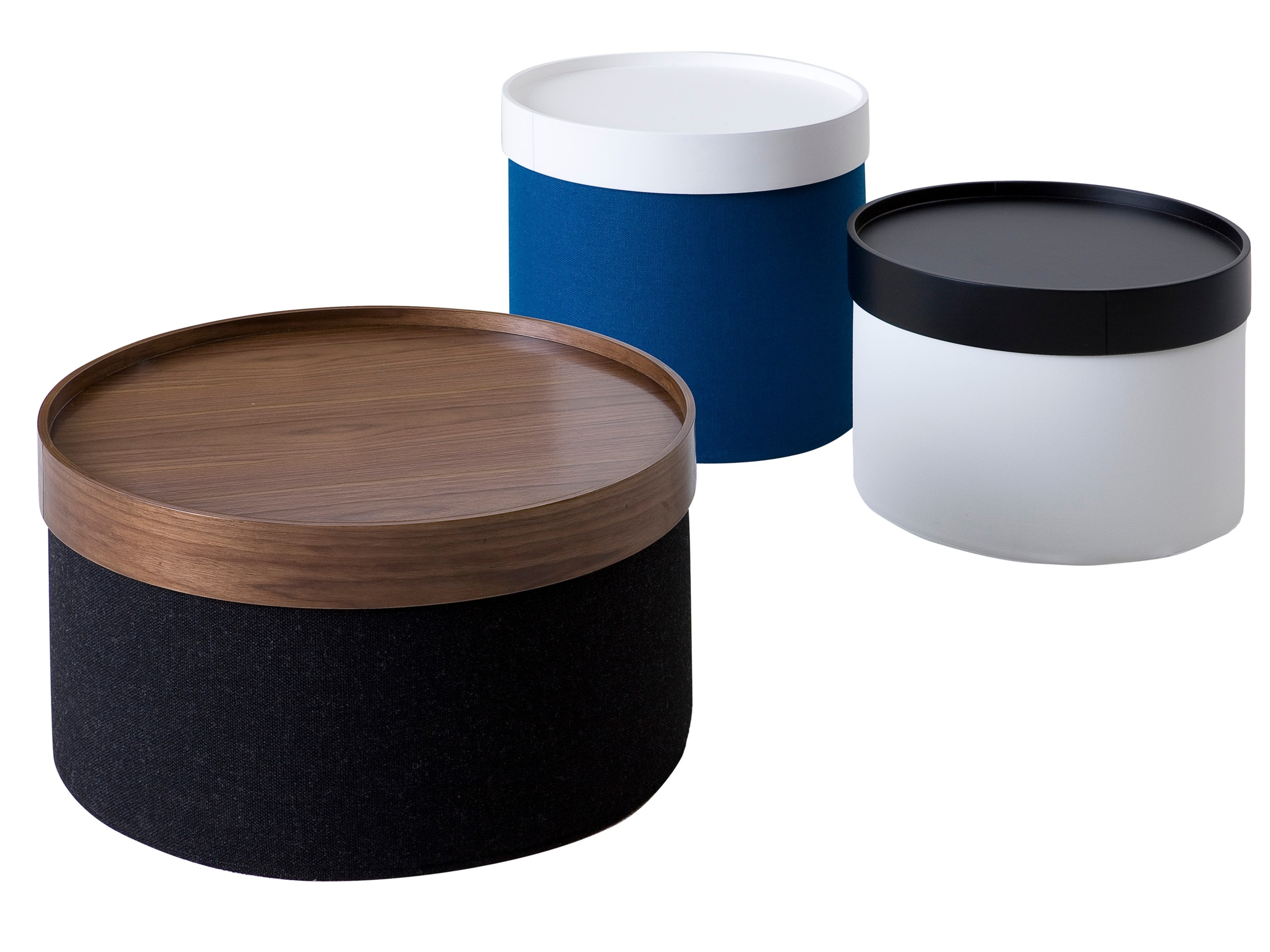 Large round tray for ottoman