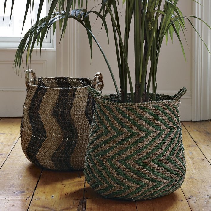 Patterned baskets wicker blog