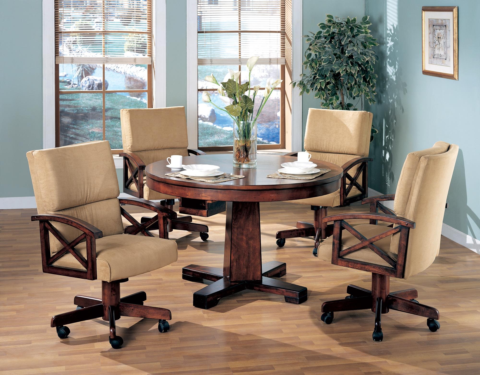 Poker card table and chairs set