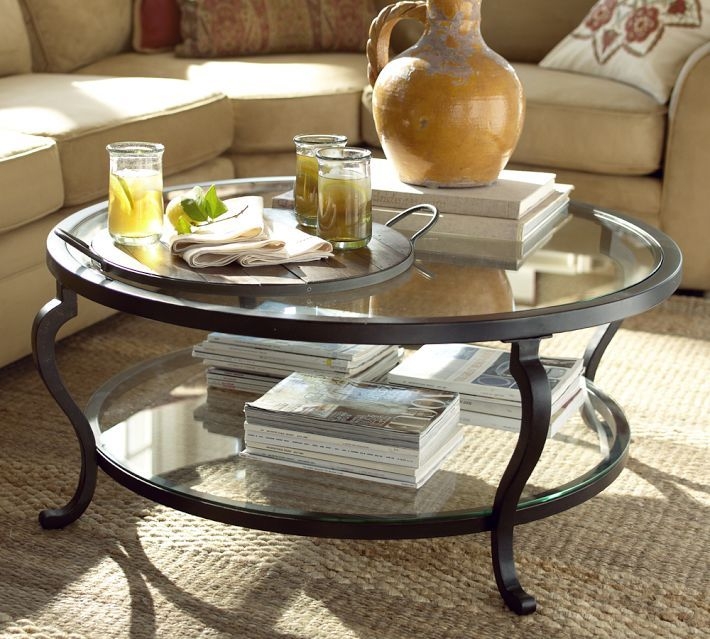 Round slate coffee table 1