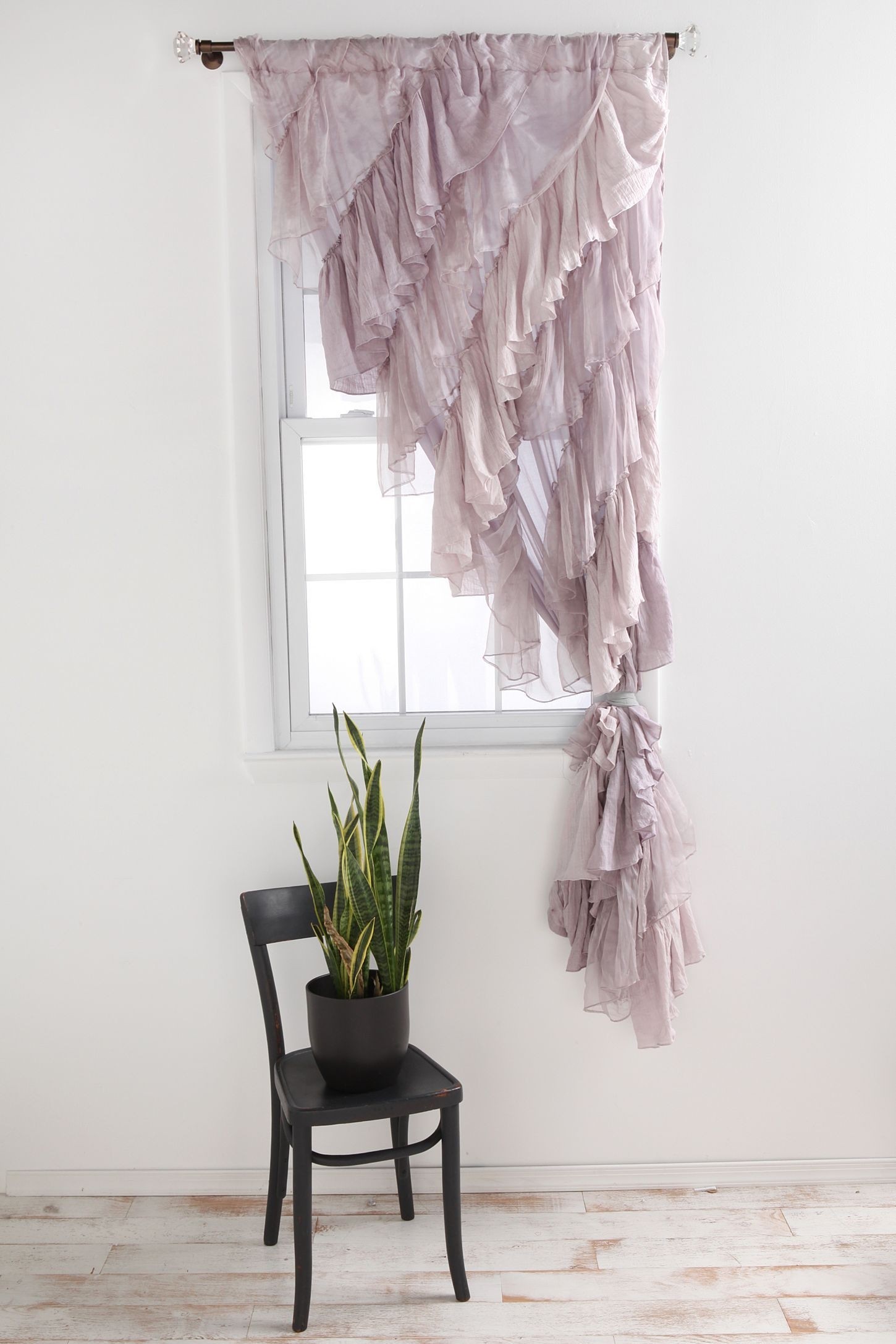 Ruffle curtain panels