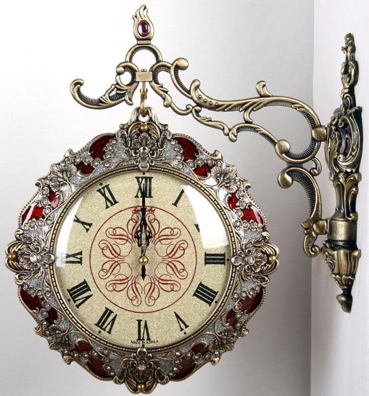 Side mounted clock