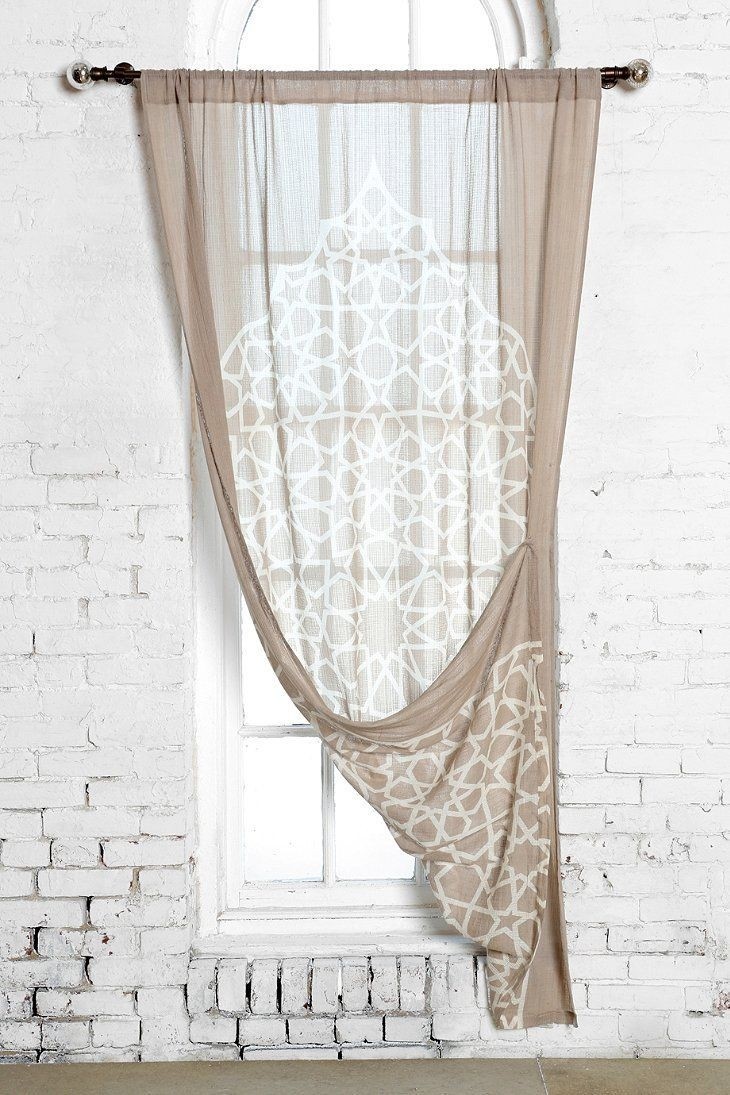 Single panel curtains