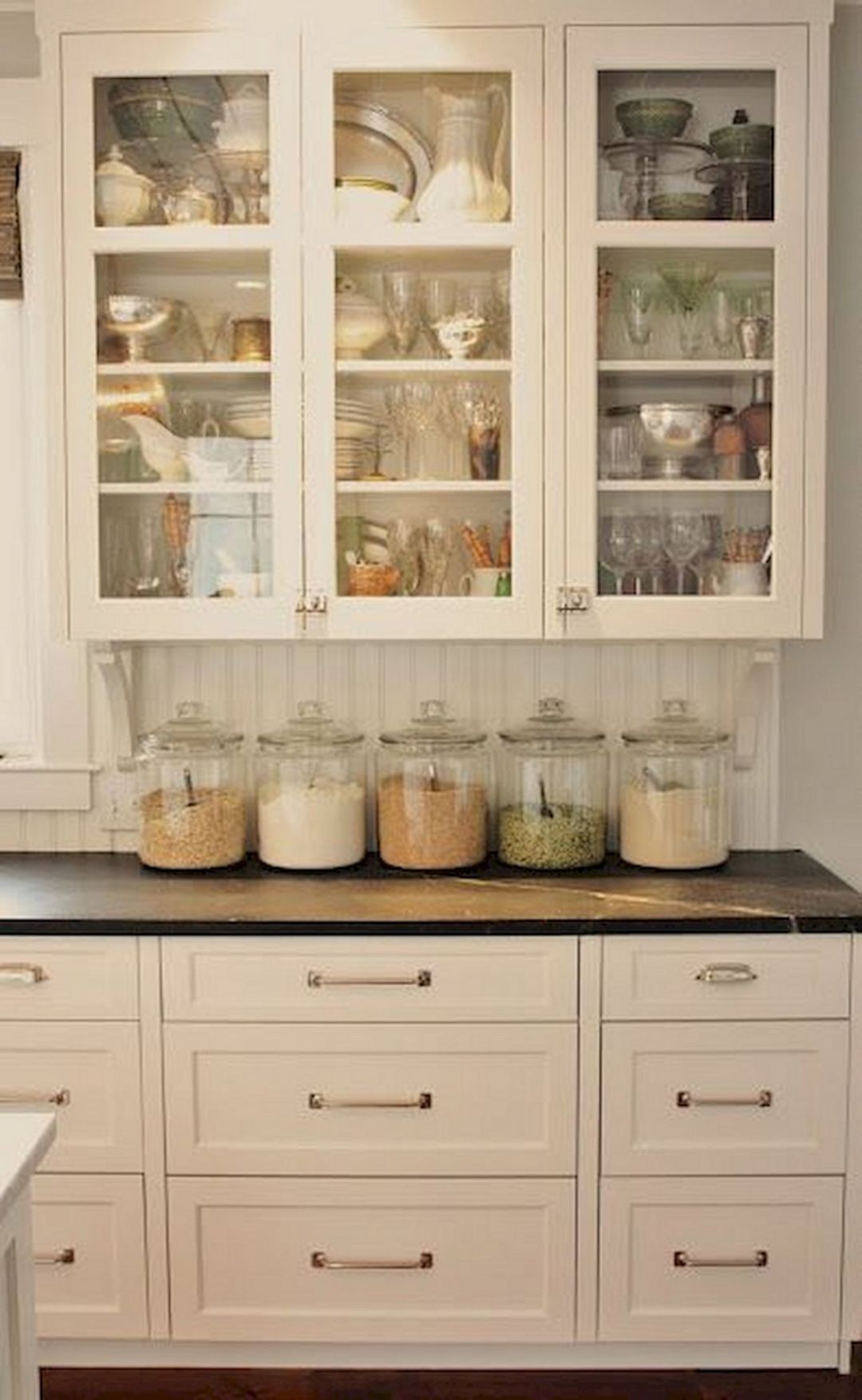 Small glass front cabinet
