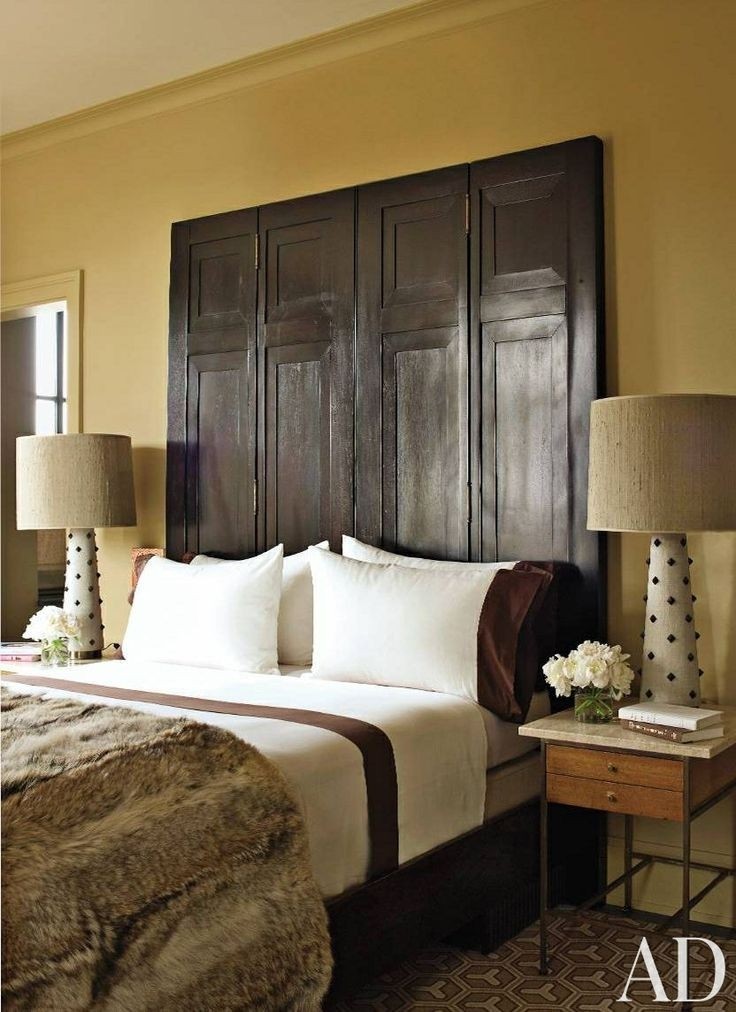 Tall headboard king bed