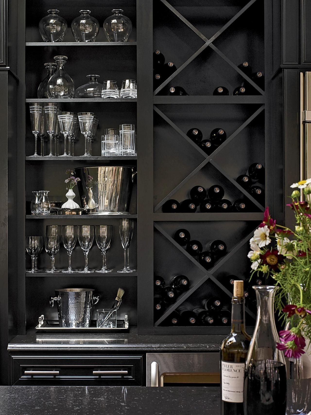 Wine display cases