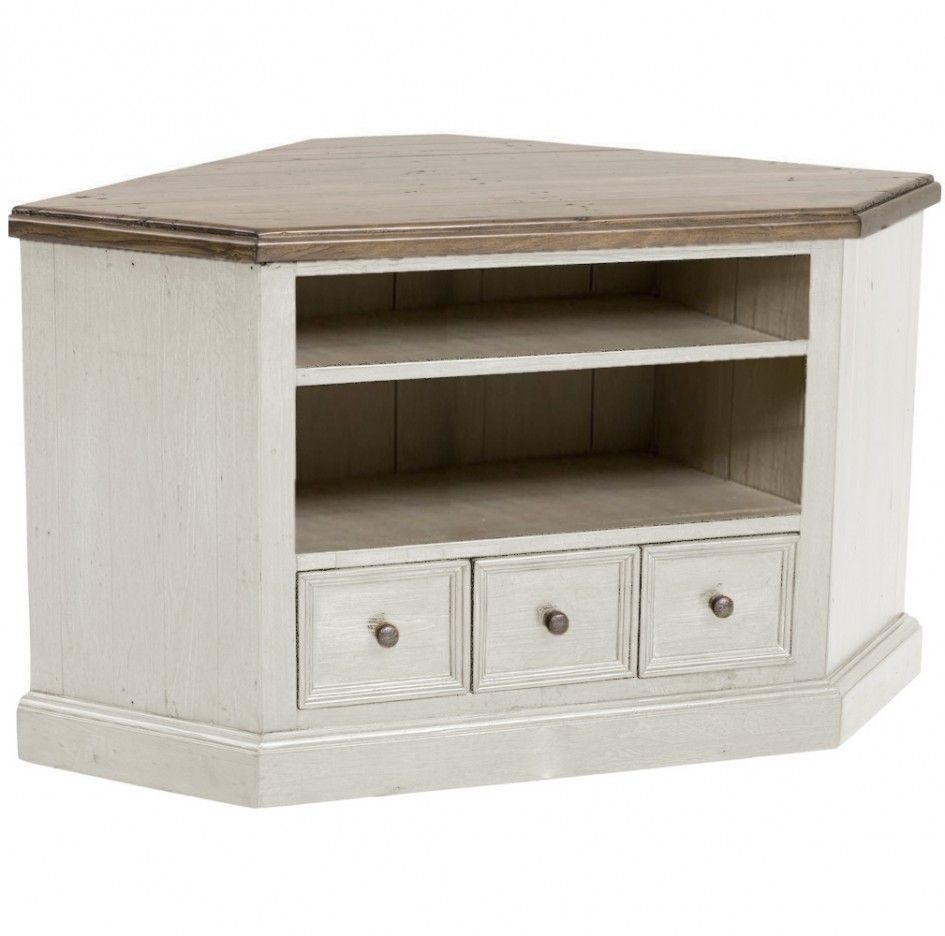 Wooden corner tv stand