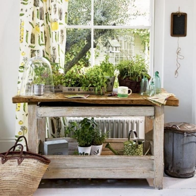 Wooden flower stands