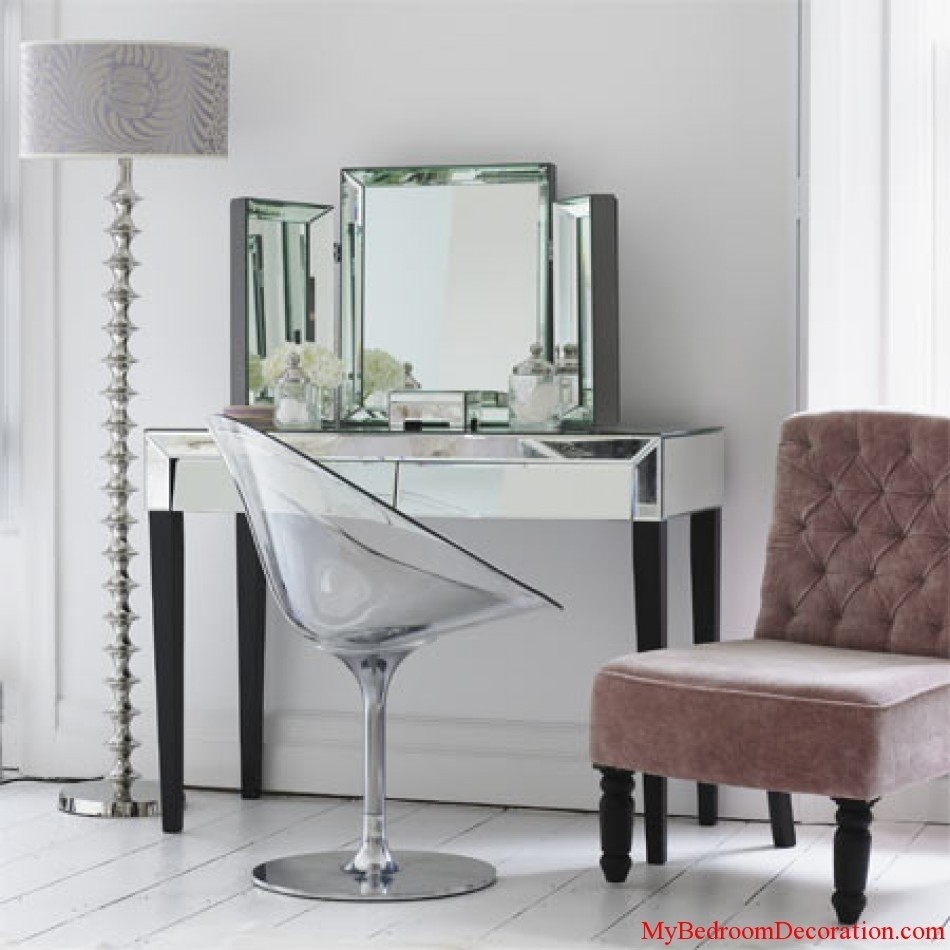 Adding shine with mirrored furniture love this look