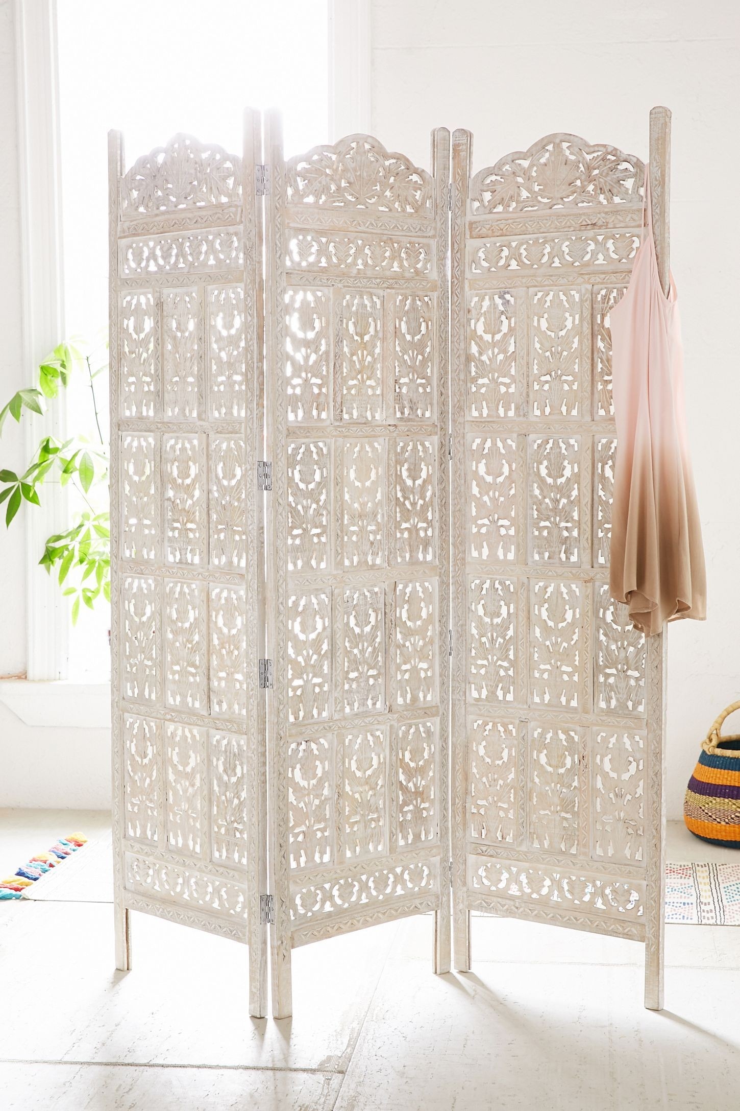 Carved room divider