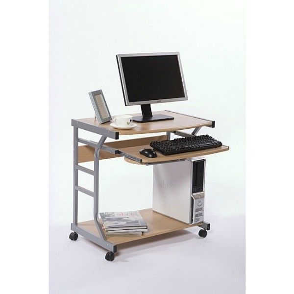 Computer desk home office workstation furniture laptop student mobile casters