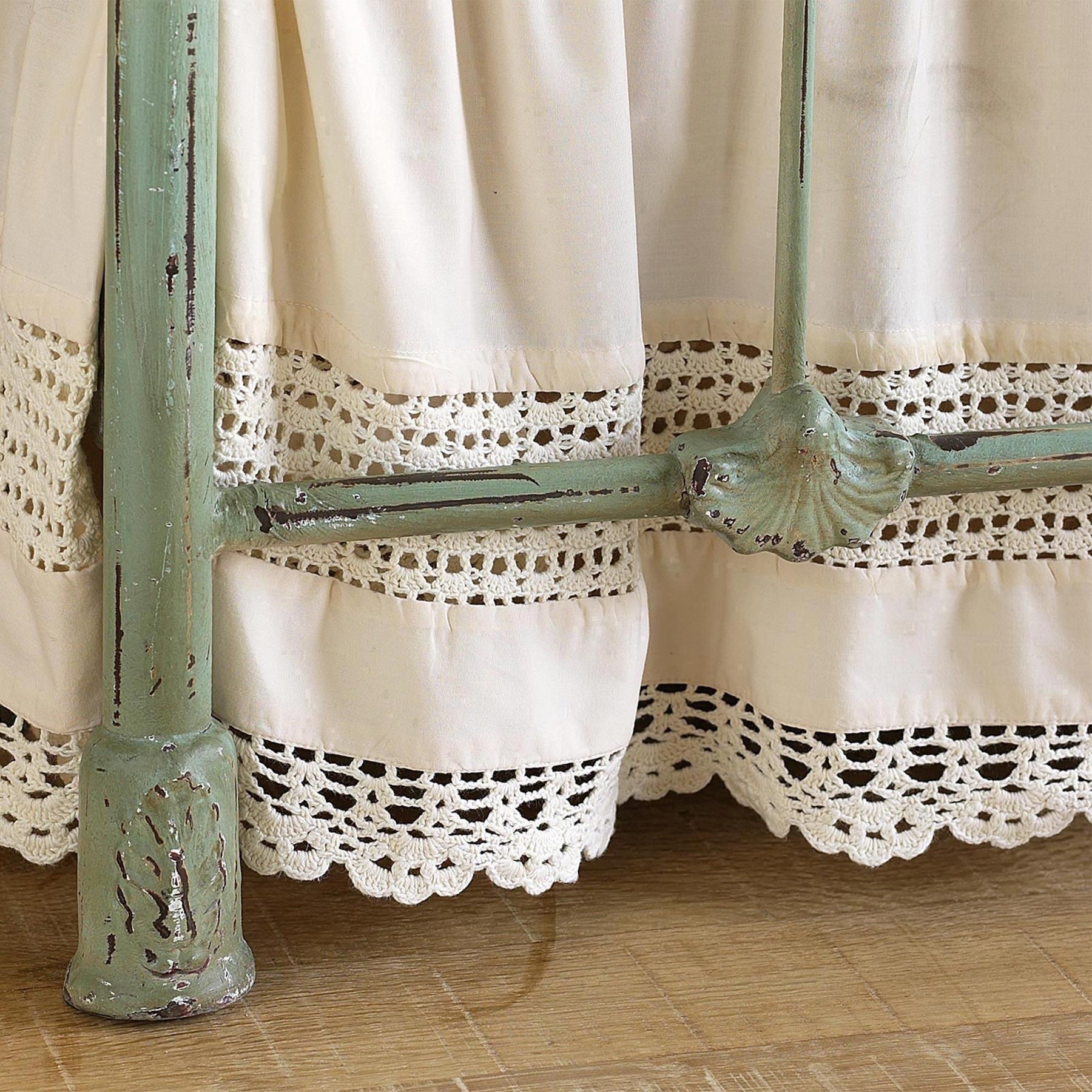 Crochet bedskirt queen