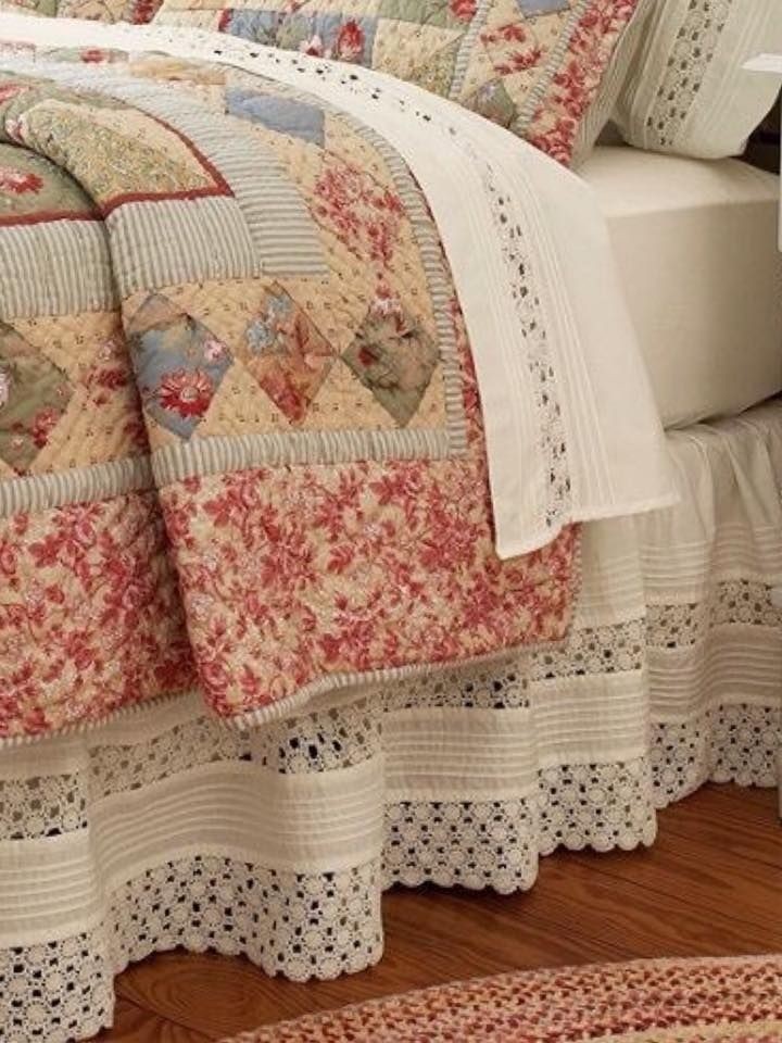 Crochet dust ruffle
