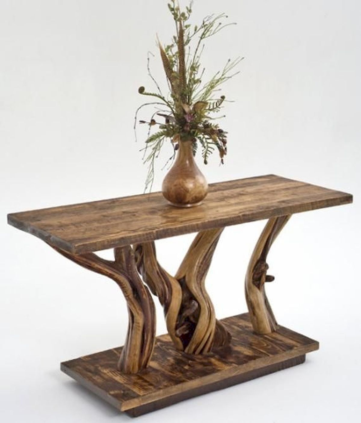 Driftwood console table