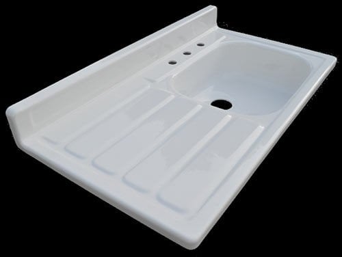 Fiberglass kitchen sink 2
