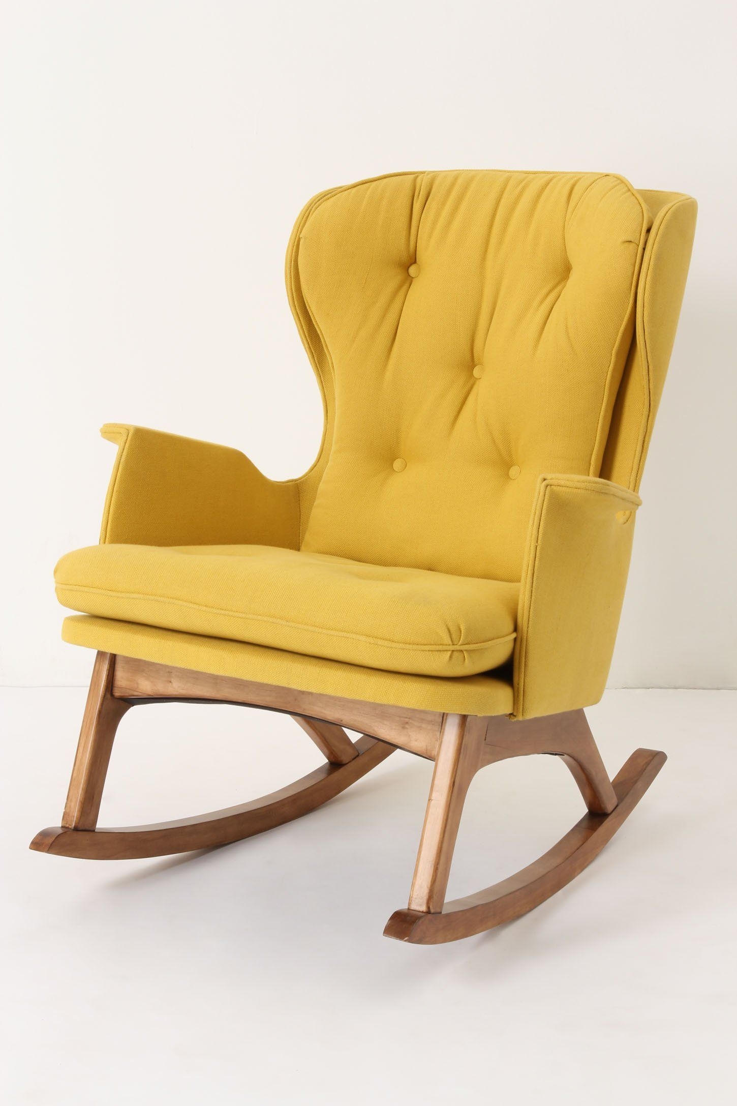 Finn rocker in gold contemporary rocking chairs