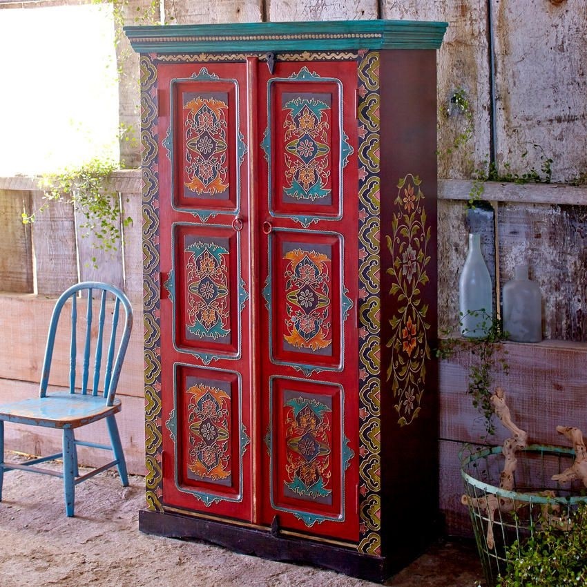 Hand painted cabinet