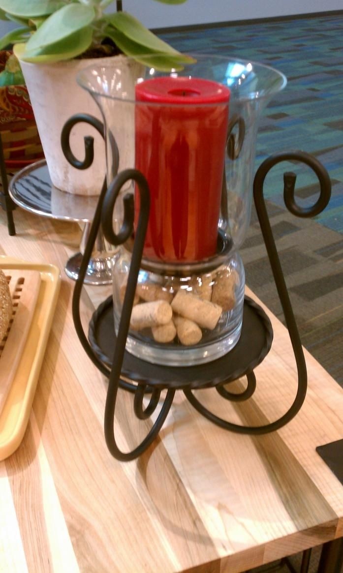 Large glass hurricane candle holders