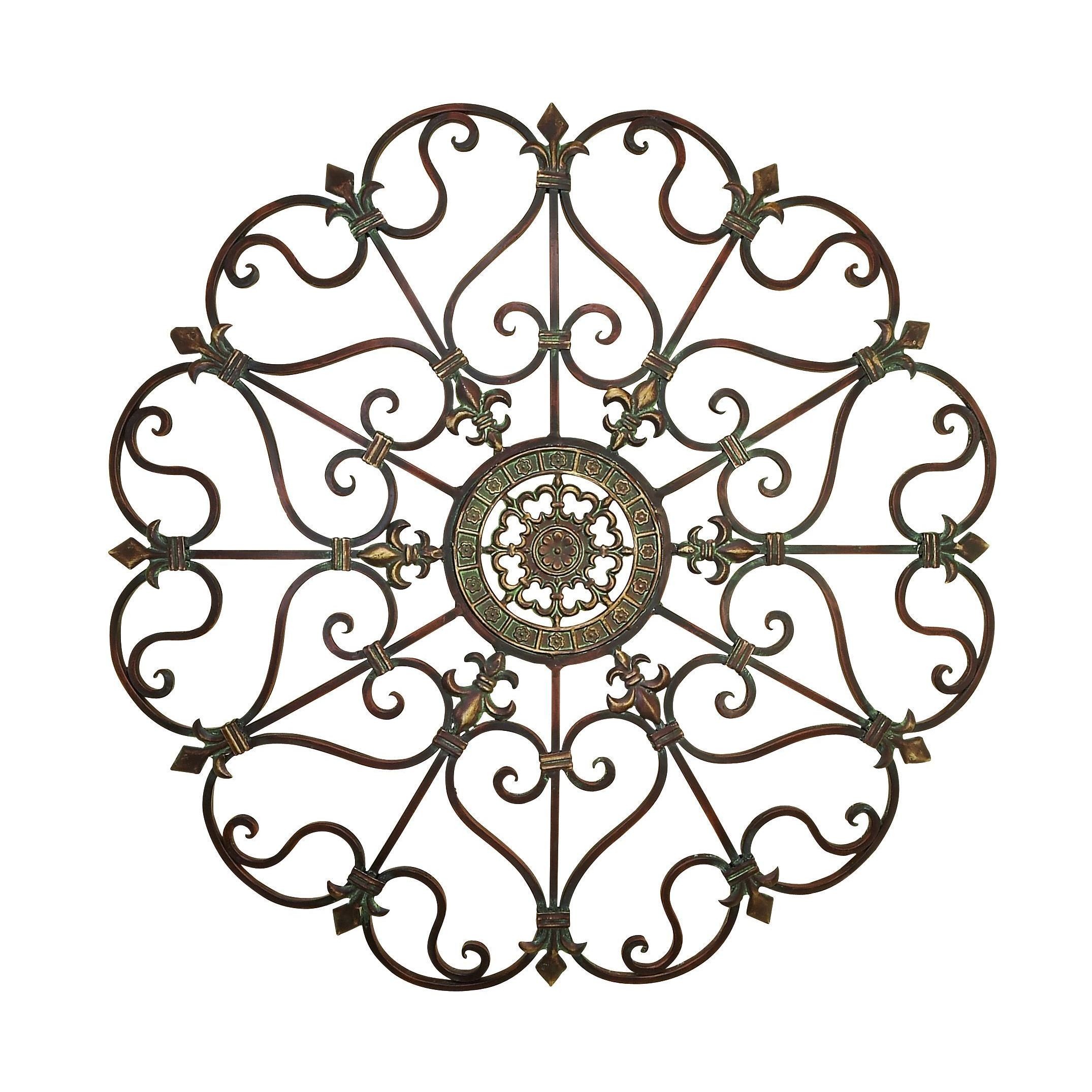 Large round metal wall art 8