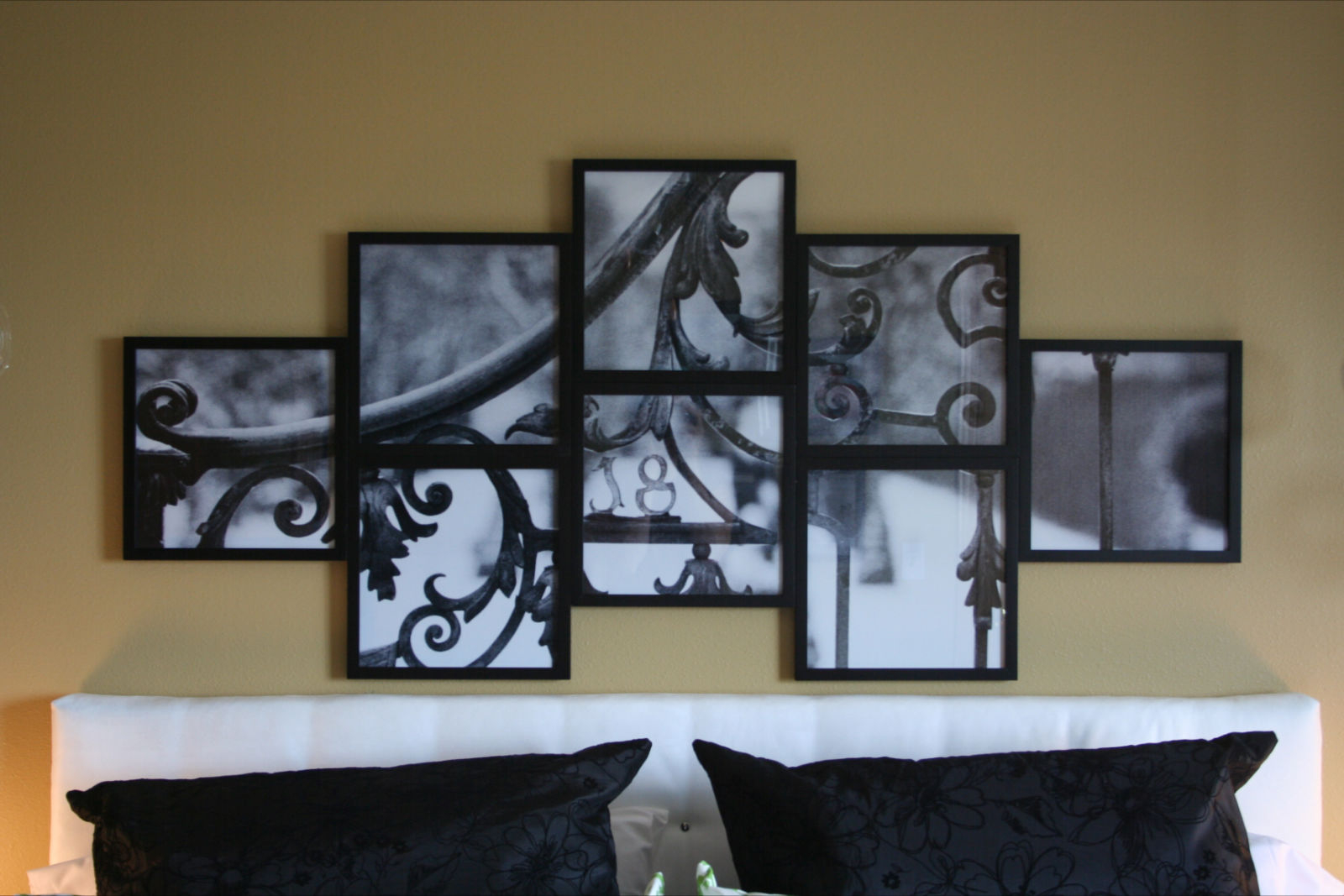 Large white multi photo frame