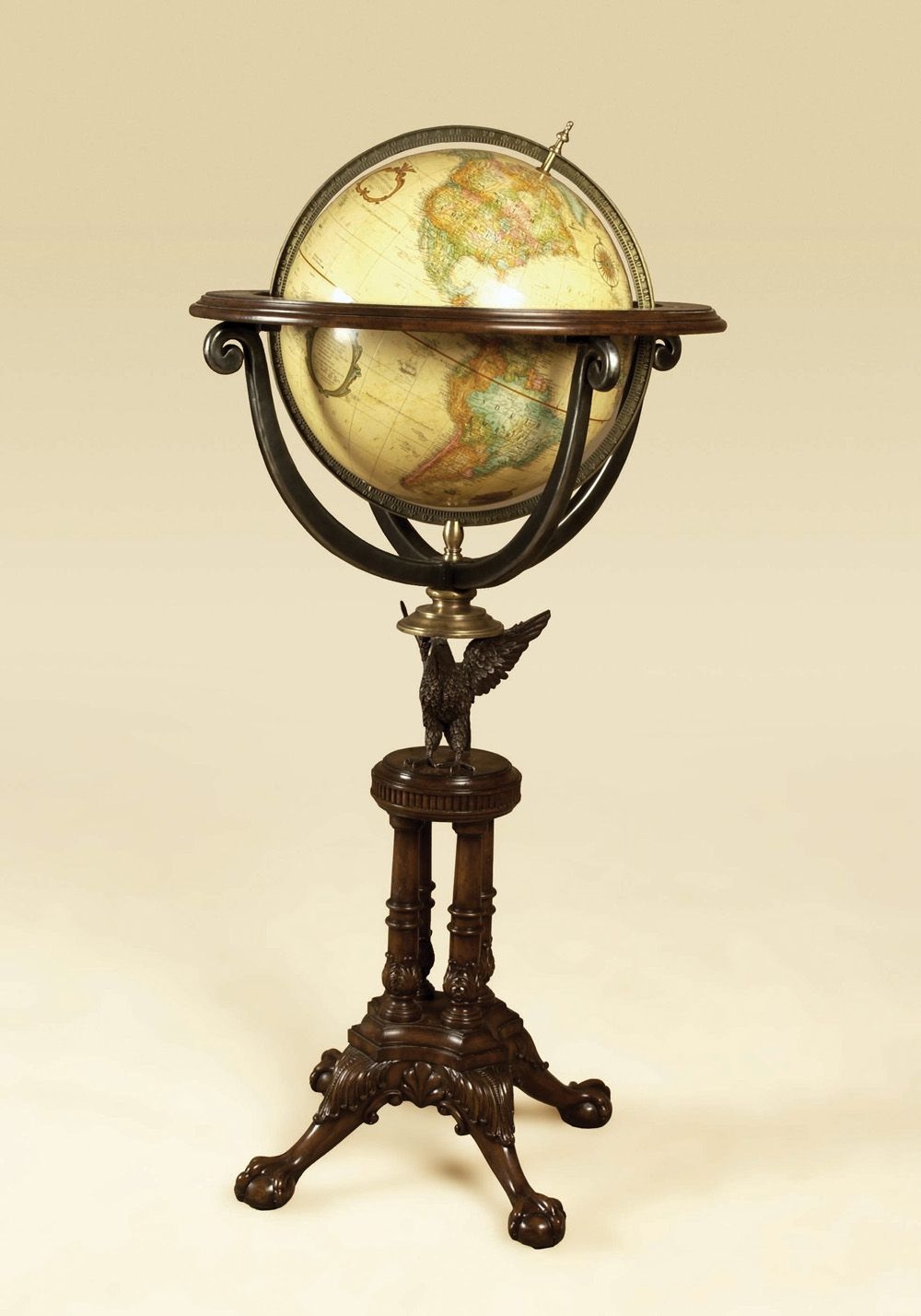 Maitland smith 1330 269 aged regency mahogany and pewter finished