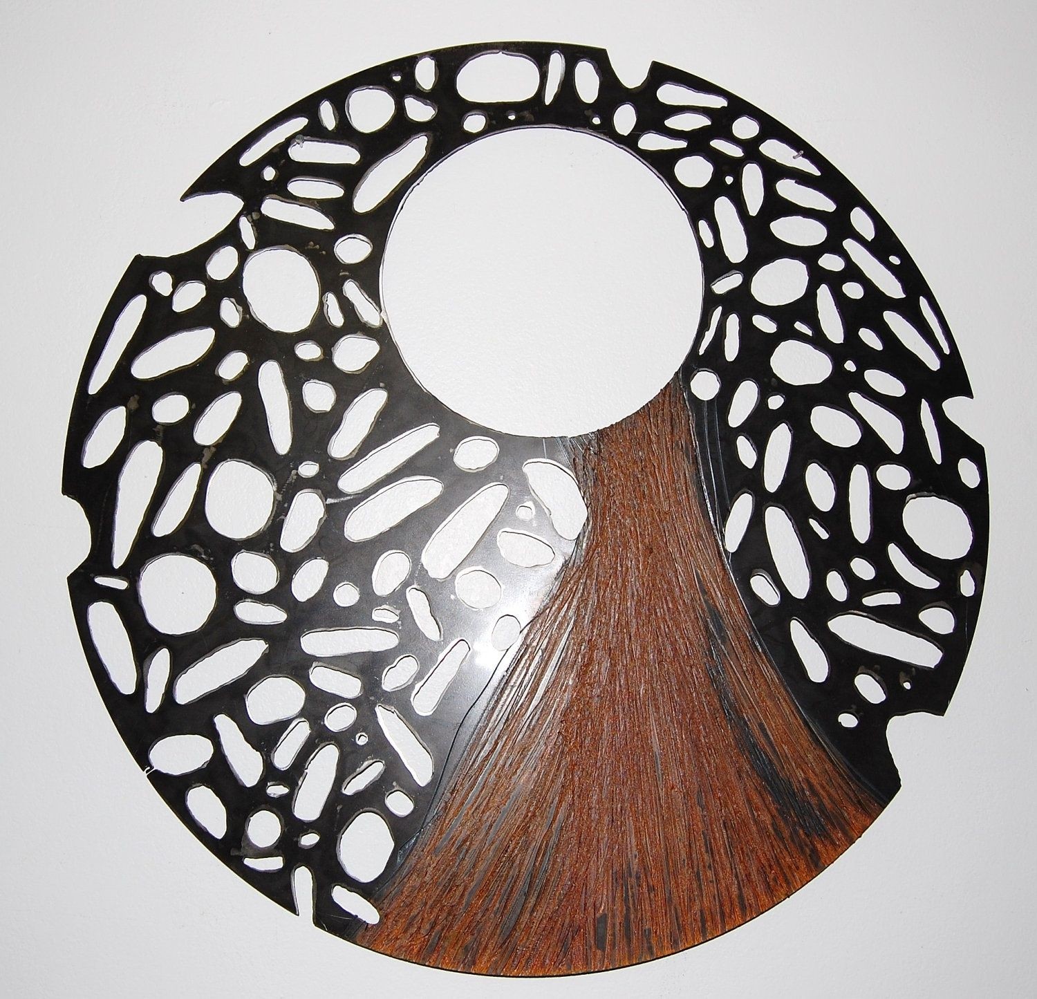Metal abstract wall art large metal