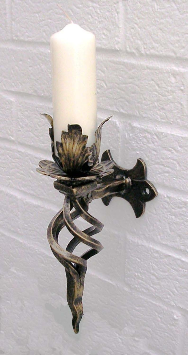 Rod iron candle holders