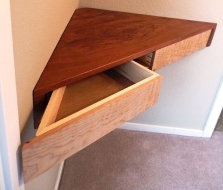 Shelf with drawer