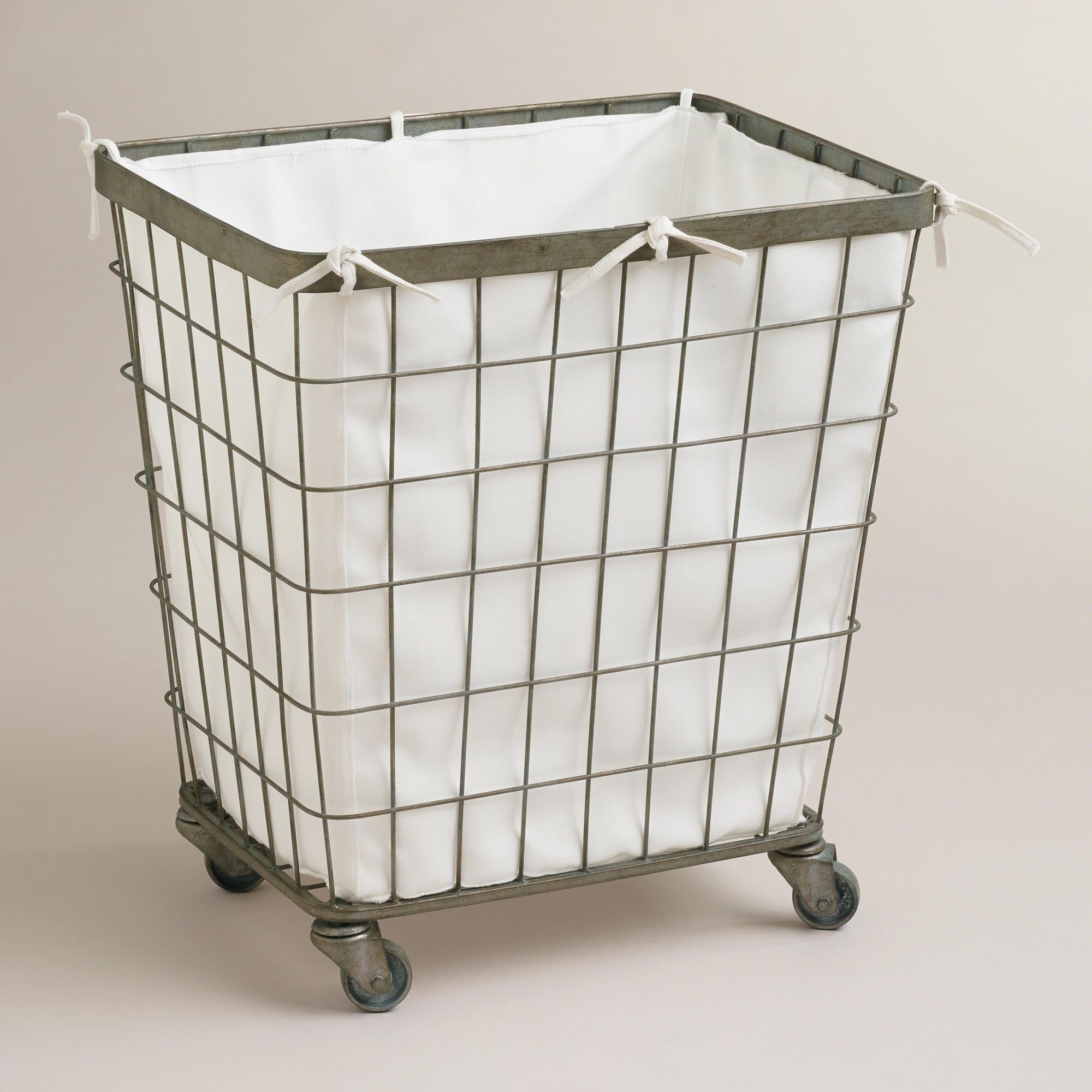 Tin laundry container