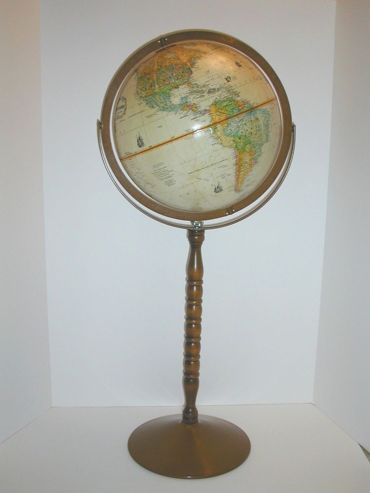 World globe on floor stand