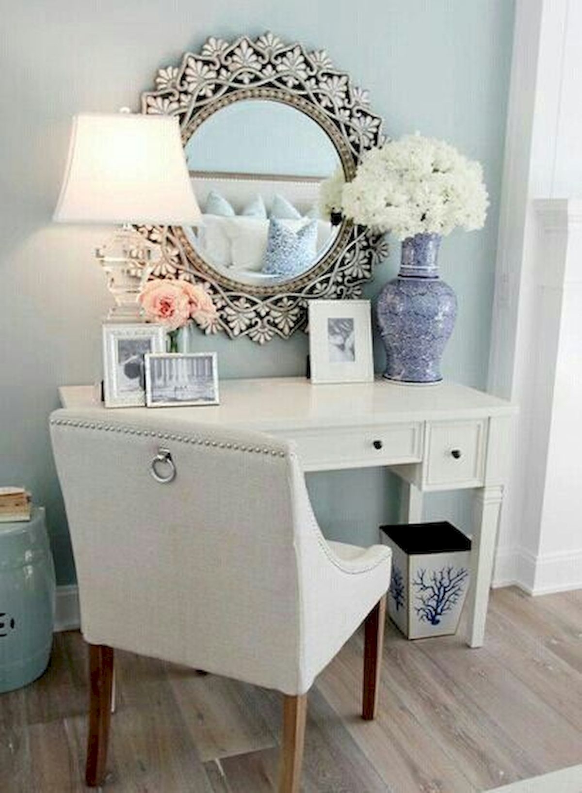 Bedroom makeup vanity