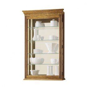 Double door curio cabinet wall mount