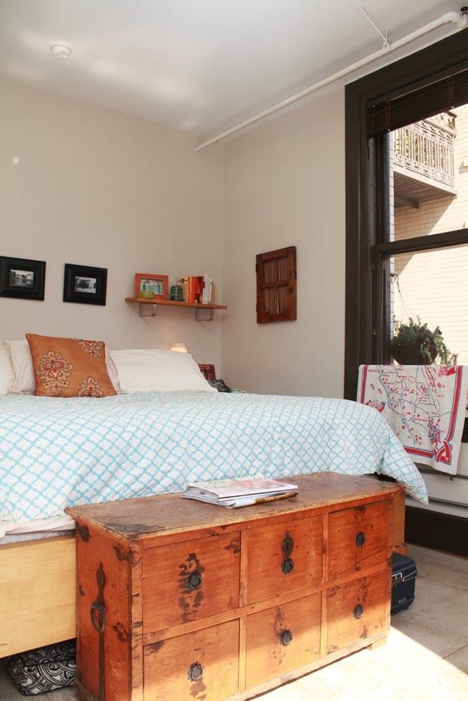 Dresser at end of bed