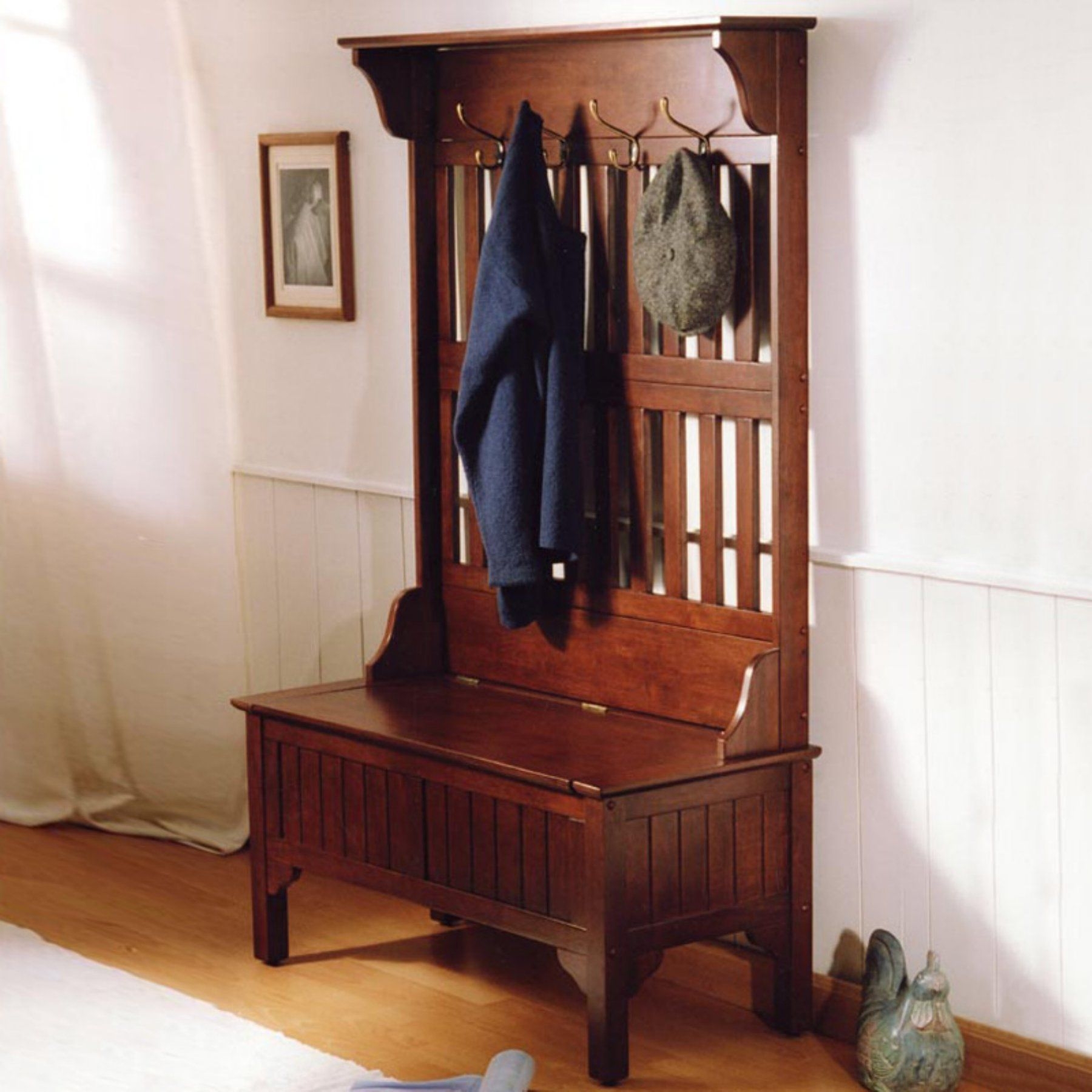 Home styles cherry hills hall tree bench the home styles