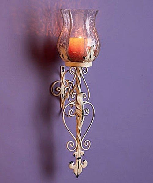 Hurricane candle sconce