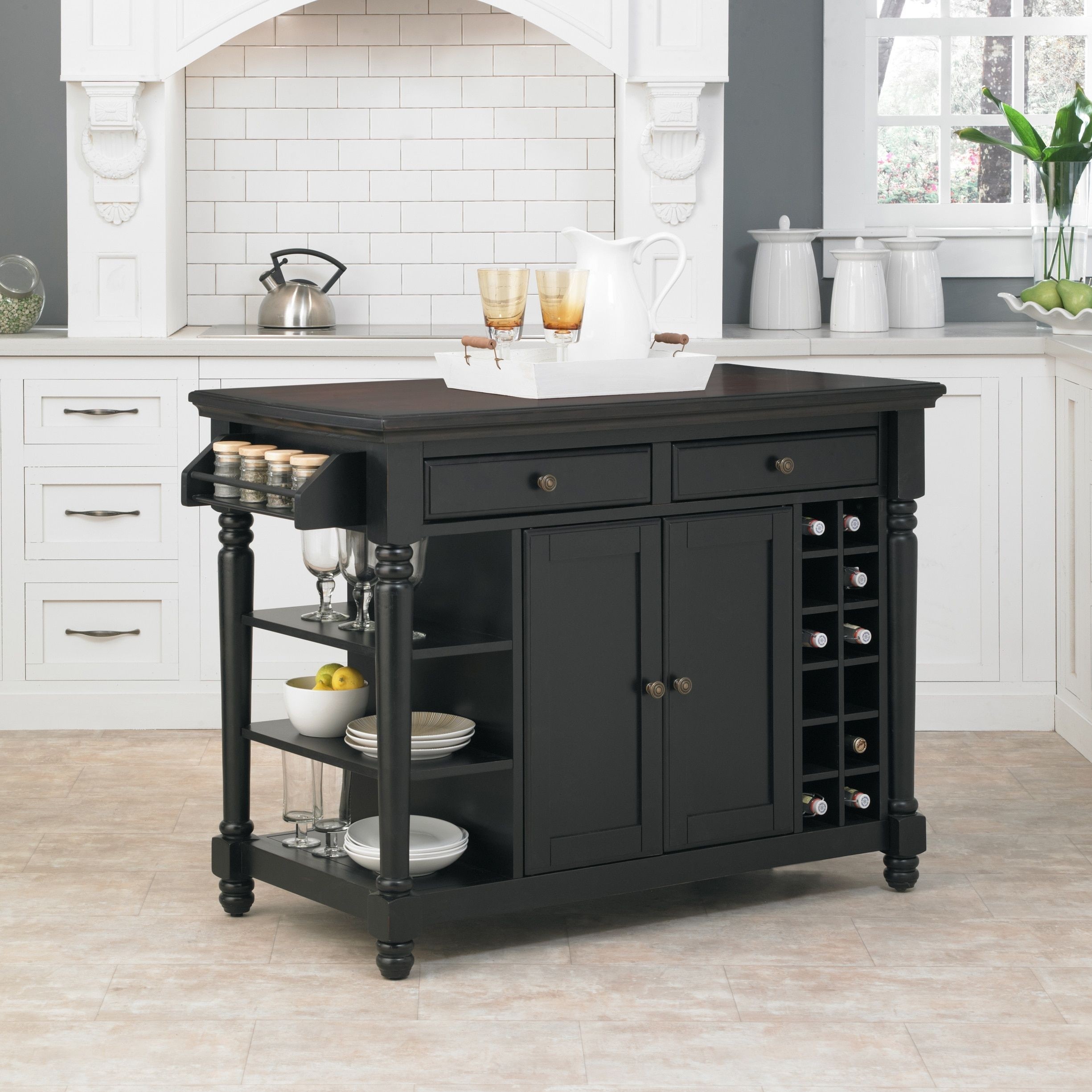 Kitchen dark small kitchen island on wheels with storage