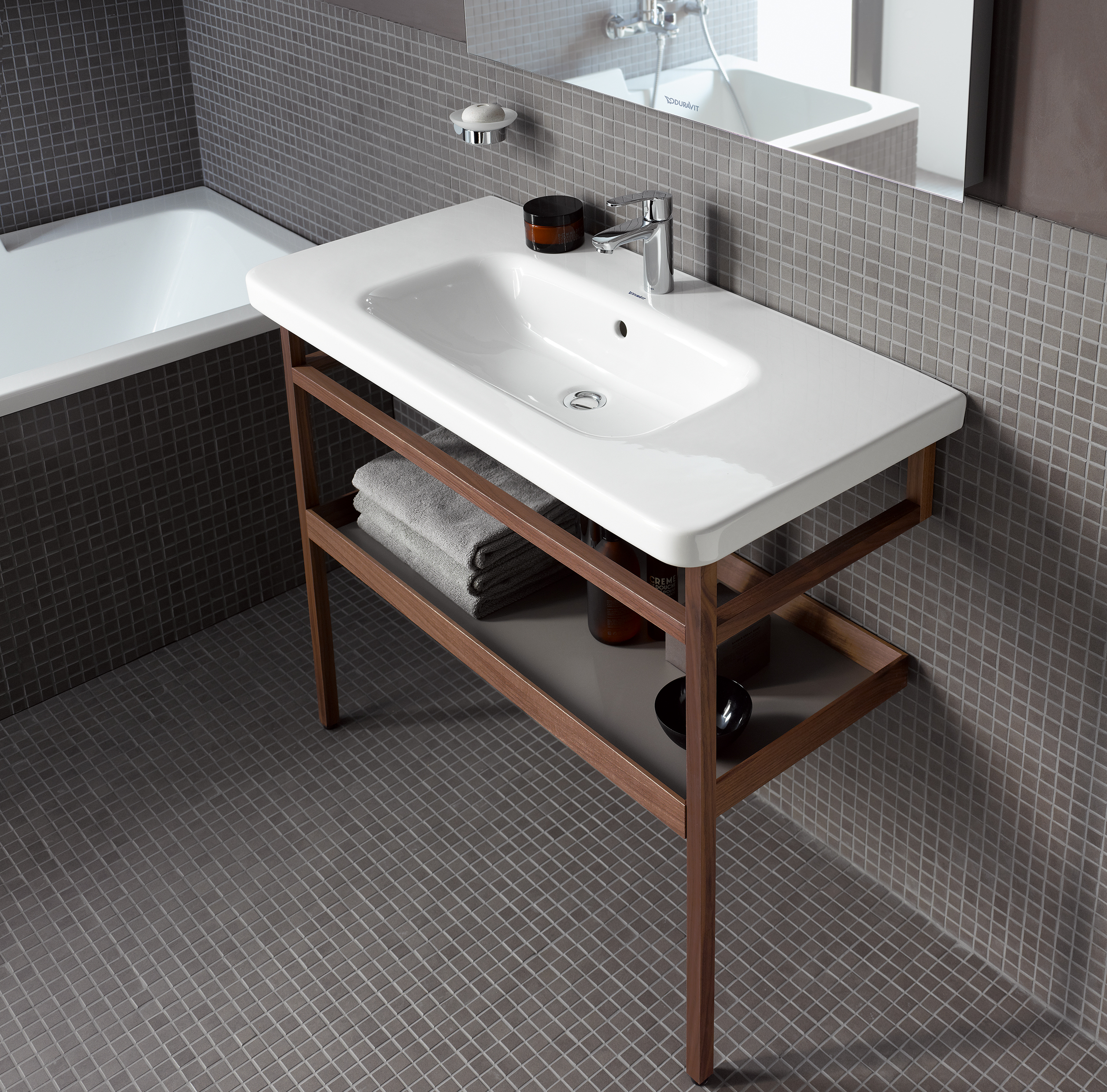 Pedestal sink console 6