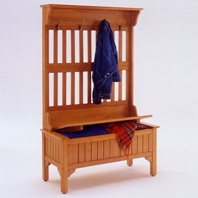 Solid wood hall tree 20