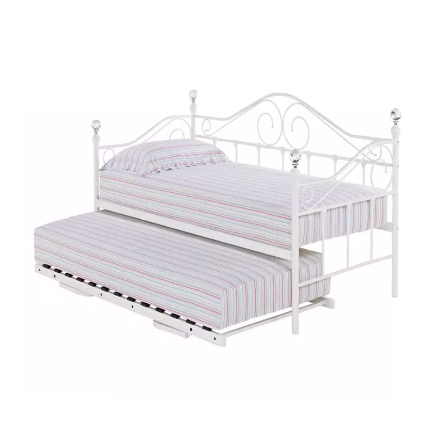 White metal daybed