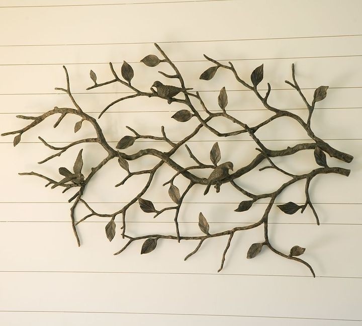 Bronze bird wall art
