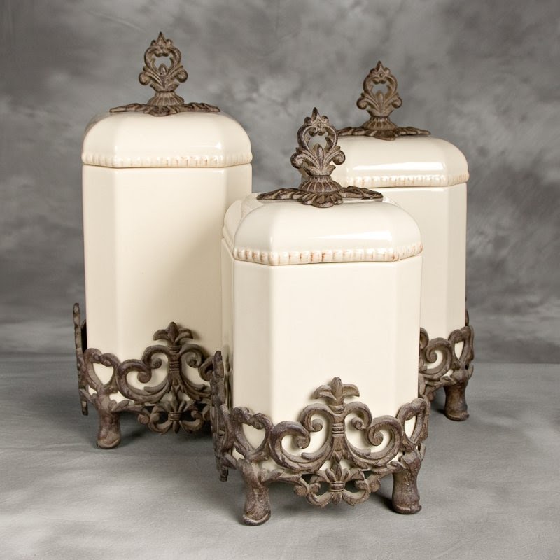 Ceramic kitchen canisters sets
